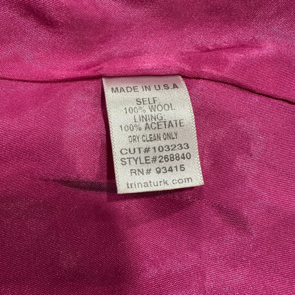 Trina Turk Black Wool Peacoat Women’s Size 8 Pockets Lined Jacket - Picture 6 of 10
